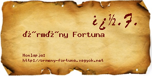 Örmény Fortuna névjegykártya